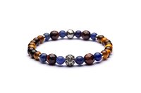 Pulsera Antracite Classic in Piedras semipreciosas C03 TENERIFE